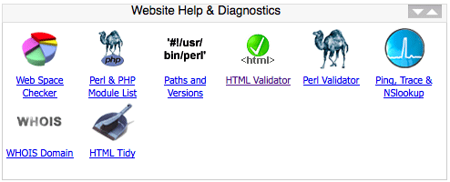 Website help & diagnostics